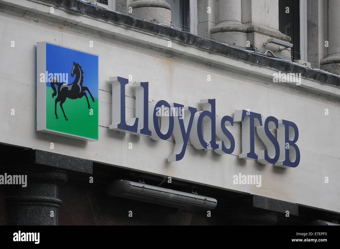 Lloyds TSB Bank sign logo. Foto Stock
