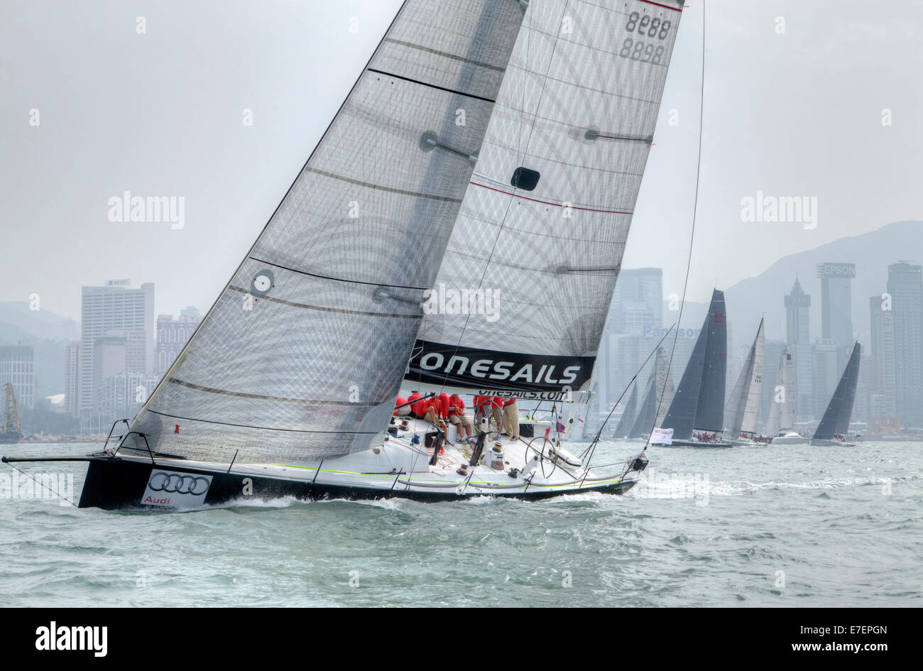 Avviare l'Audi di Hong Kong per il Vietnam Race 2013. Foto Stock