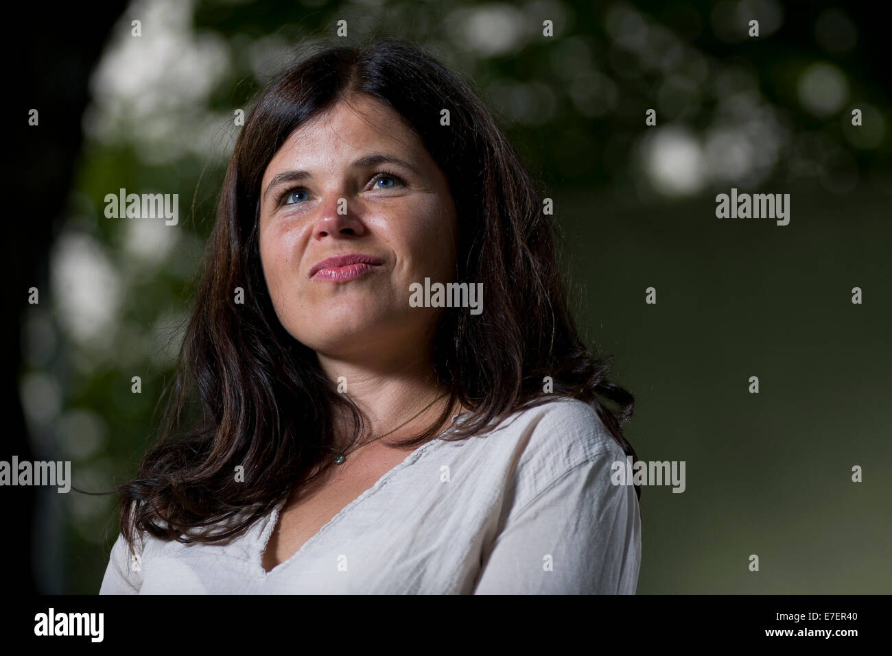 Scrittore tedesco Julia Franck appare in Edinburgh International Book Festival. Foto Stock