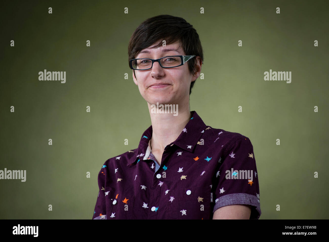 Graphic Novel scrittore e illustratore Hannah Berry appare in Edinburgh International Book Festival. Foto Stock
