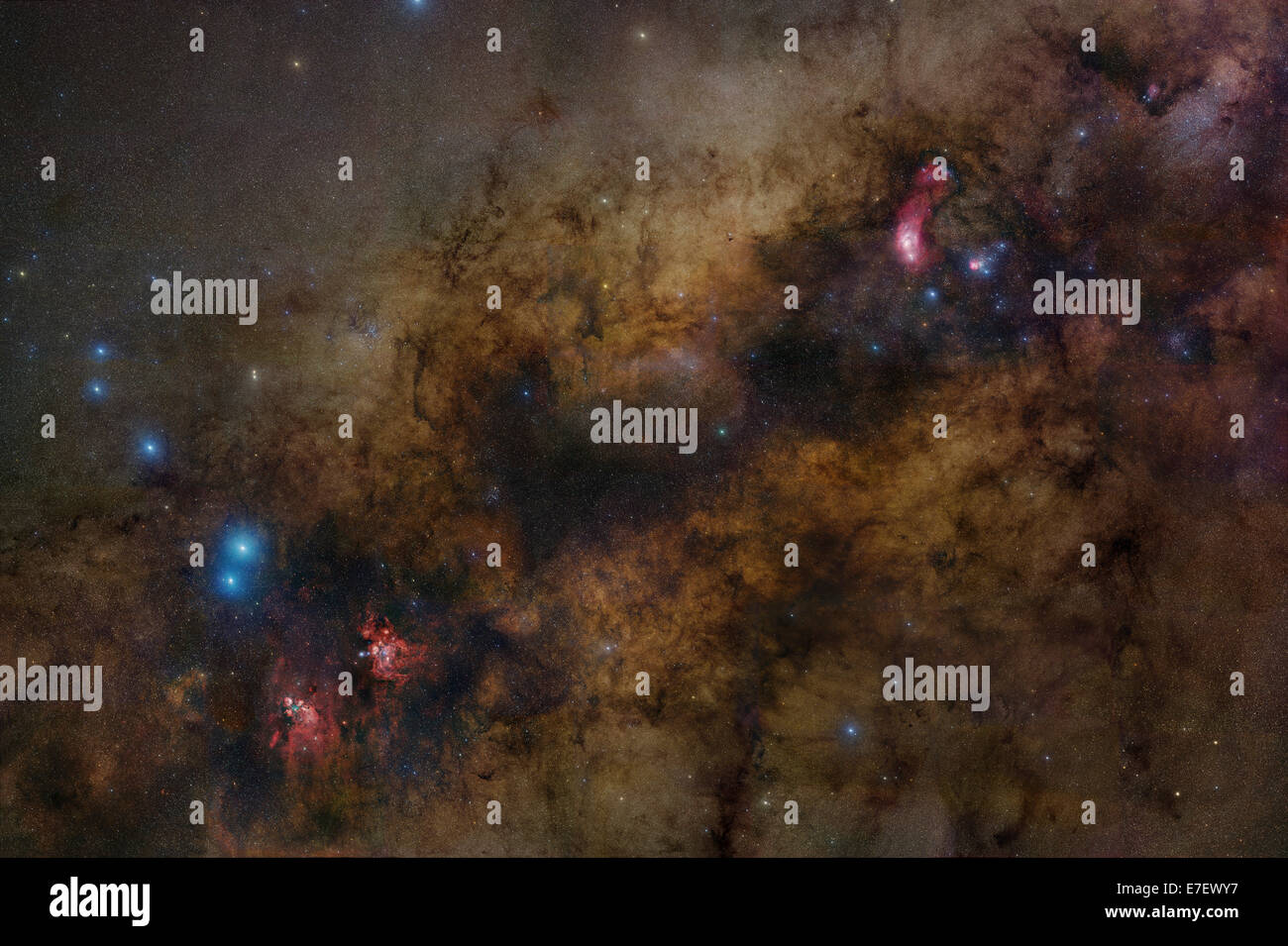 Il Centro Galattico della Via Lattea. Foto Stock