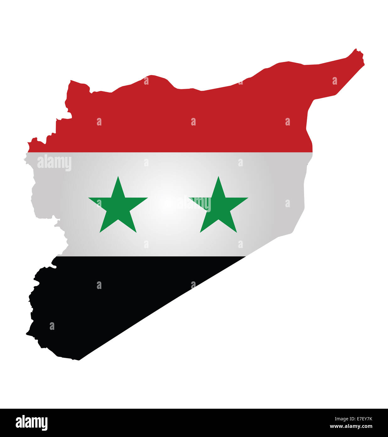 Bandiera dell'Iraq sovrapposto sulla mappa di contorno Foto Stock