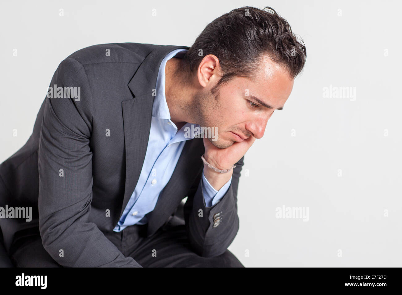 Imprenditore della disperazione Foto Stock