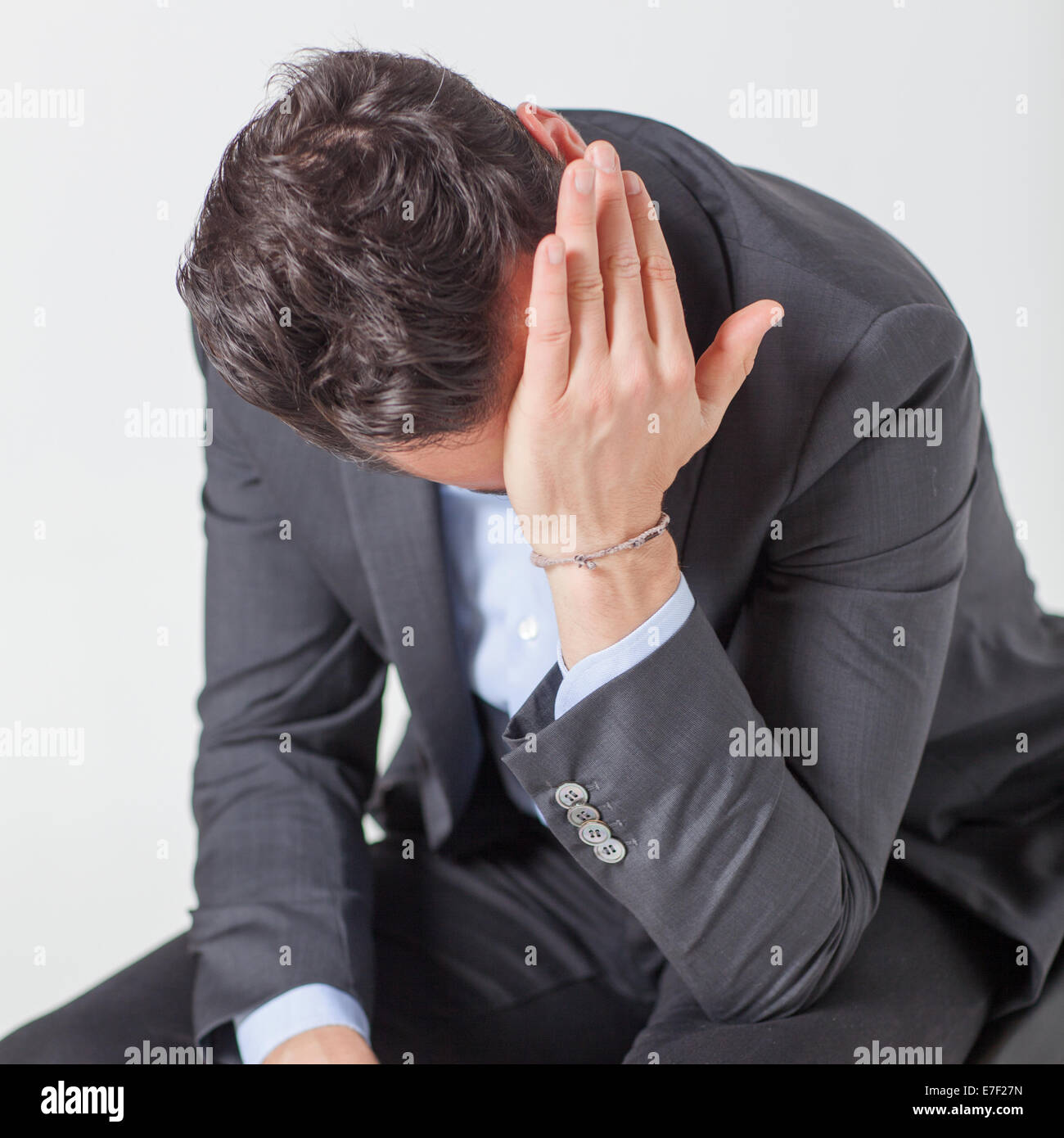 Imprenditore della disperazione Foto Stock