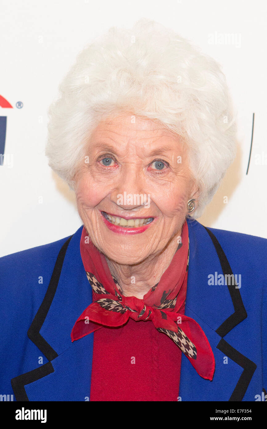 Los Angeles, California, USA. Xv Sep, 2014. Charlotte Rae assiste Paley caduta Flashback: ''i fatti della vita " trentacinquesimo anniversario Reunion su settembre 15th, 2014 a Paley Centre for Media in Beverly Hills.California Credit: TLeopold/Globe foto/ZUMA filo/Alamy Live News Foto Stock