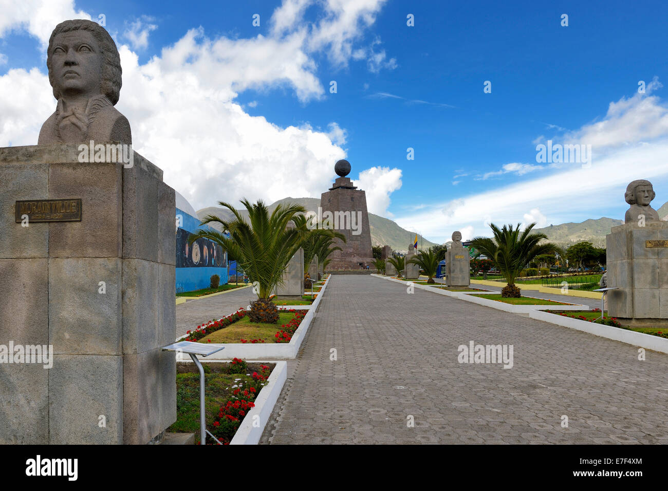 Equatorial Monument, Quito, Ecuador, Sud America Foto Stock