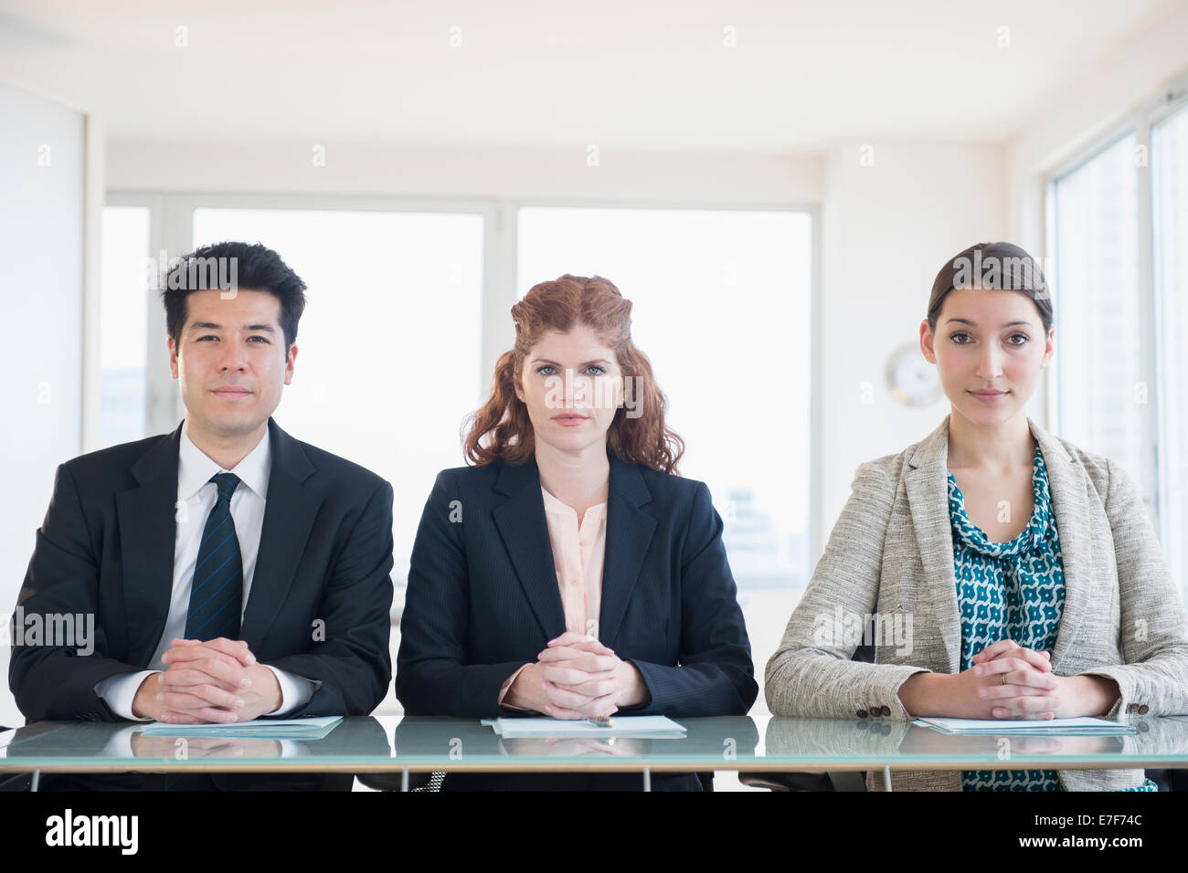 La gente di affari seduti in riunione Foto Stock