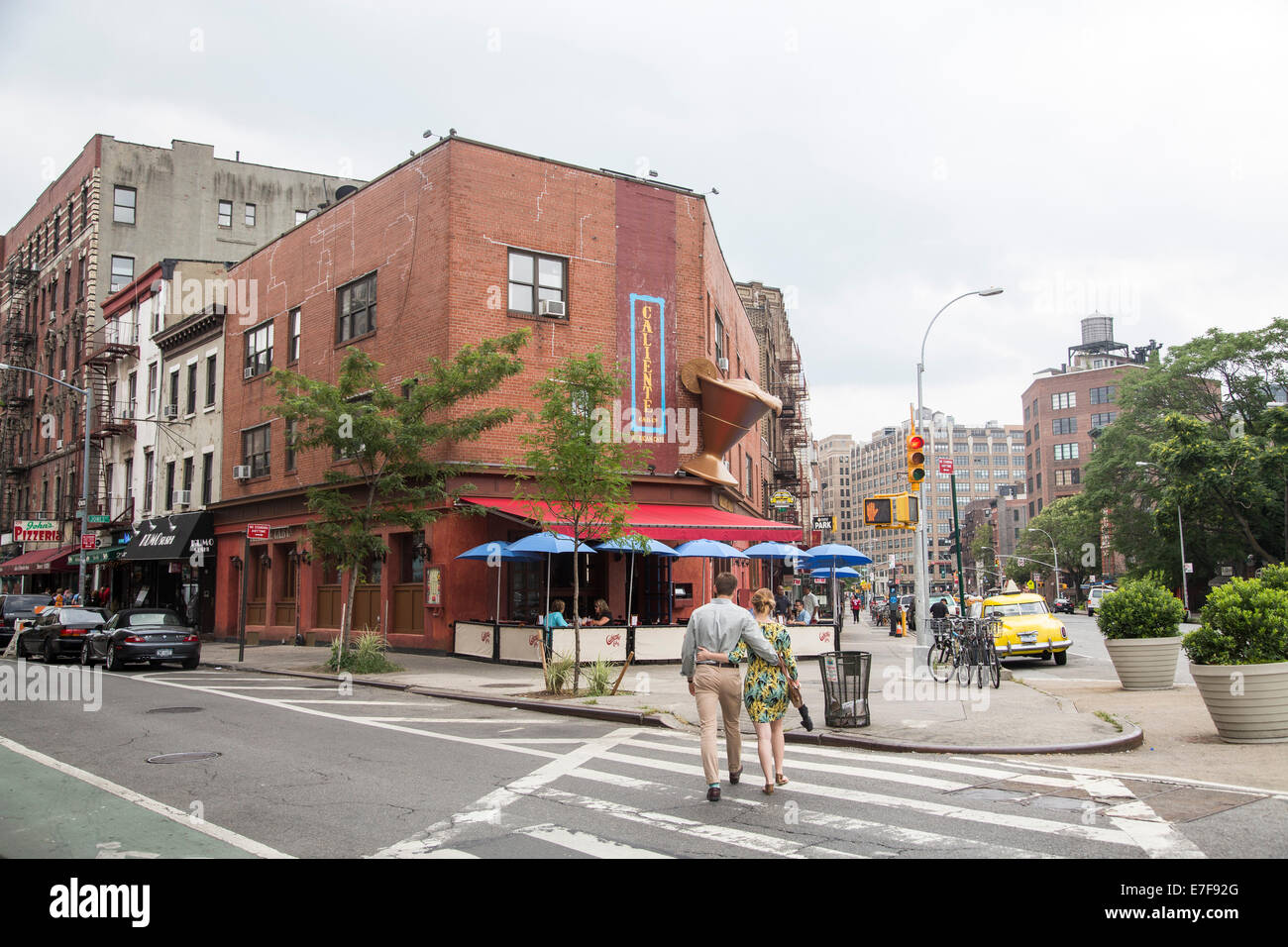 Greenwich Village brunch ristorante messicano Caliente Foto Stock