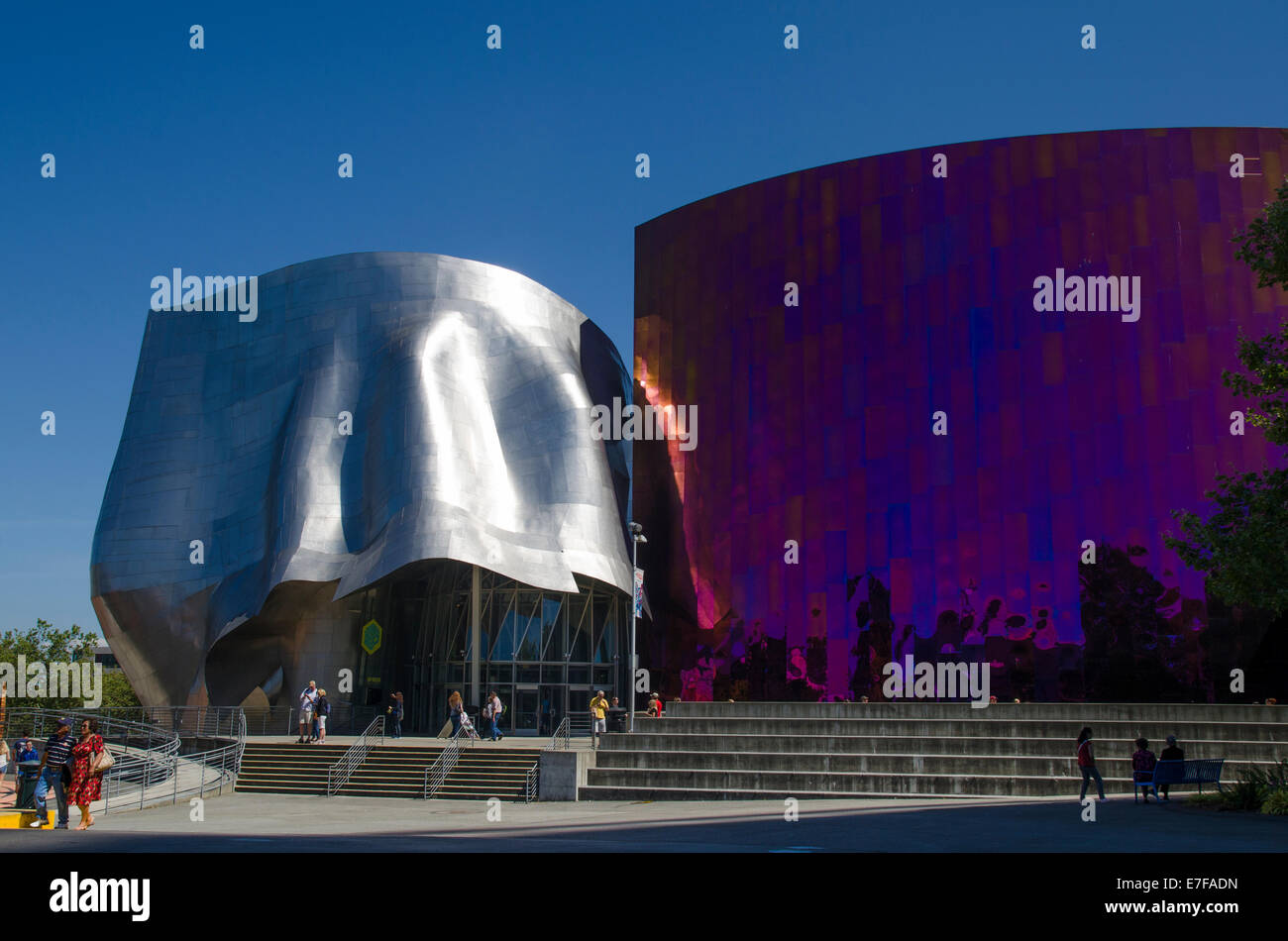 Il Museo della Cultura Pop, ex museo EMP, Seattle Center Foto Stock