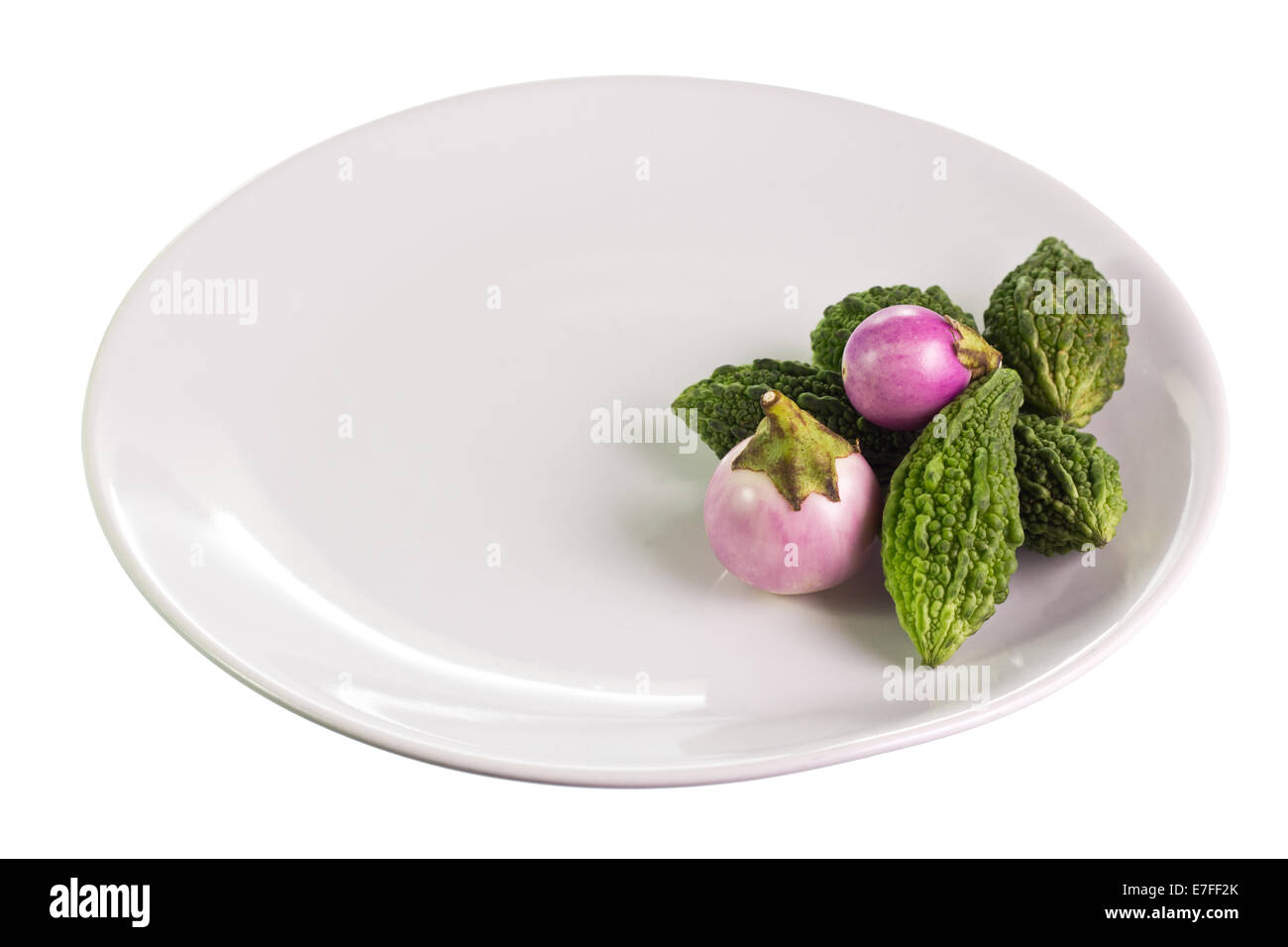 Contorni per mangiare con salsa al peperoncino tailandese Foto Stock