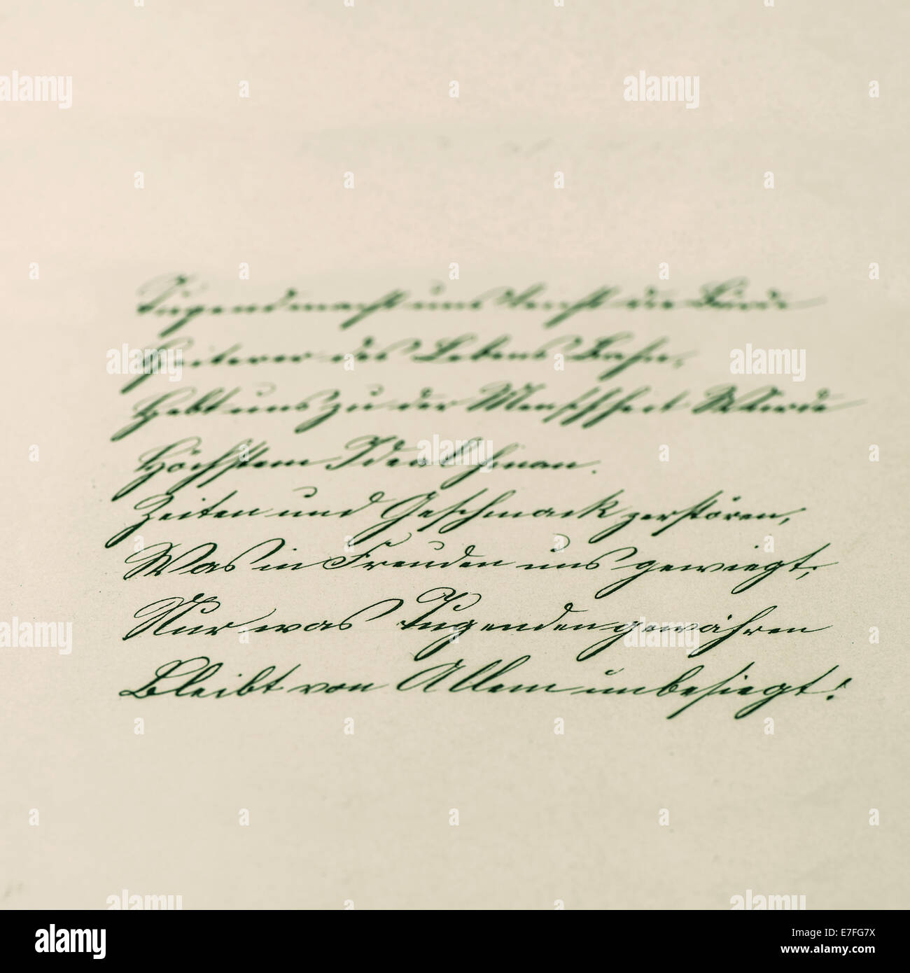 La grafia vintage. antico manoscritto. invecchiato lo sfondo della carta. stile retrò tonica foto Foto Stock