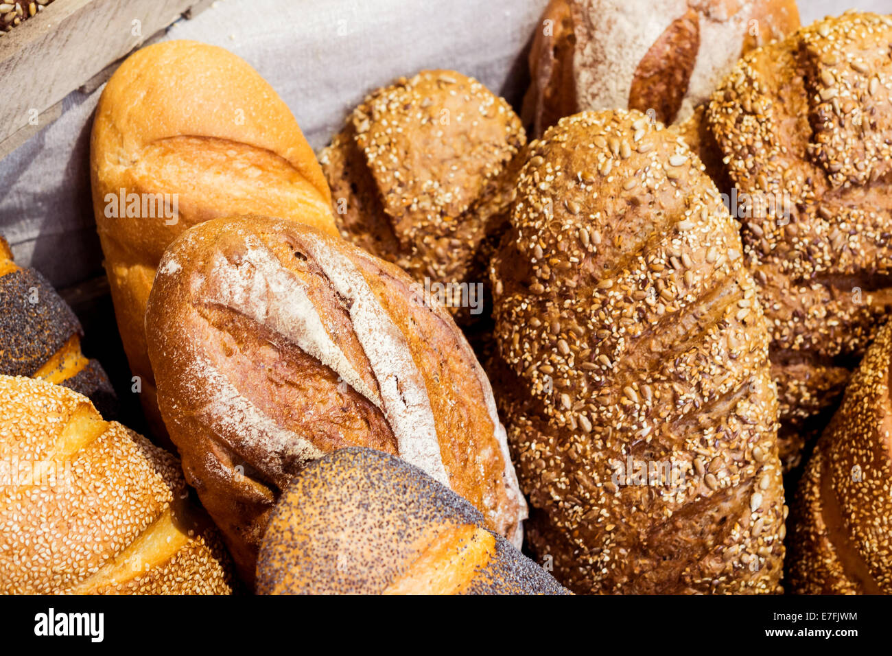 Pane con semi, fatti in casa Foto Stock