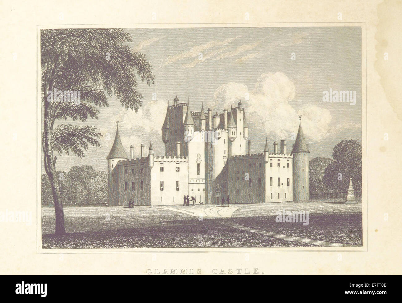 MA(1829) p.364 - Glamis Castle - John Preston Neale Foto Stock