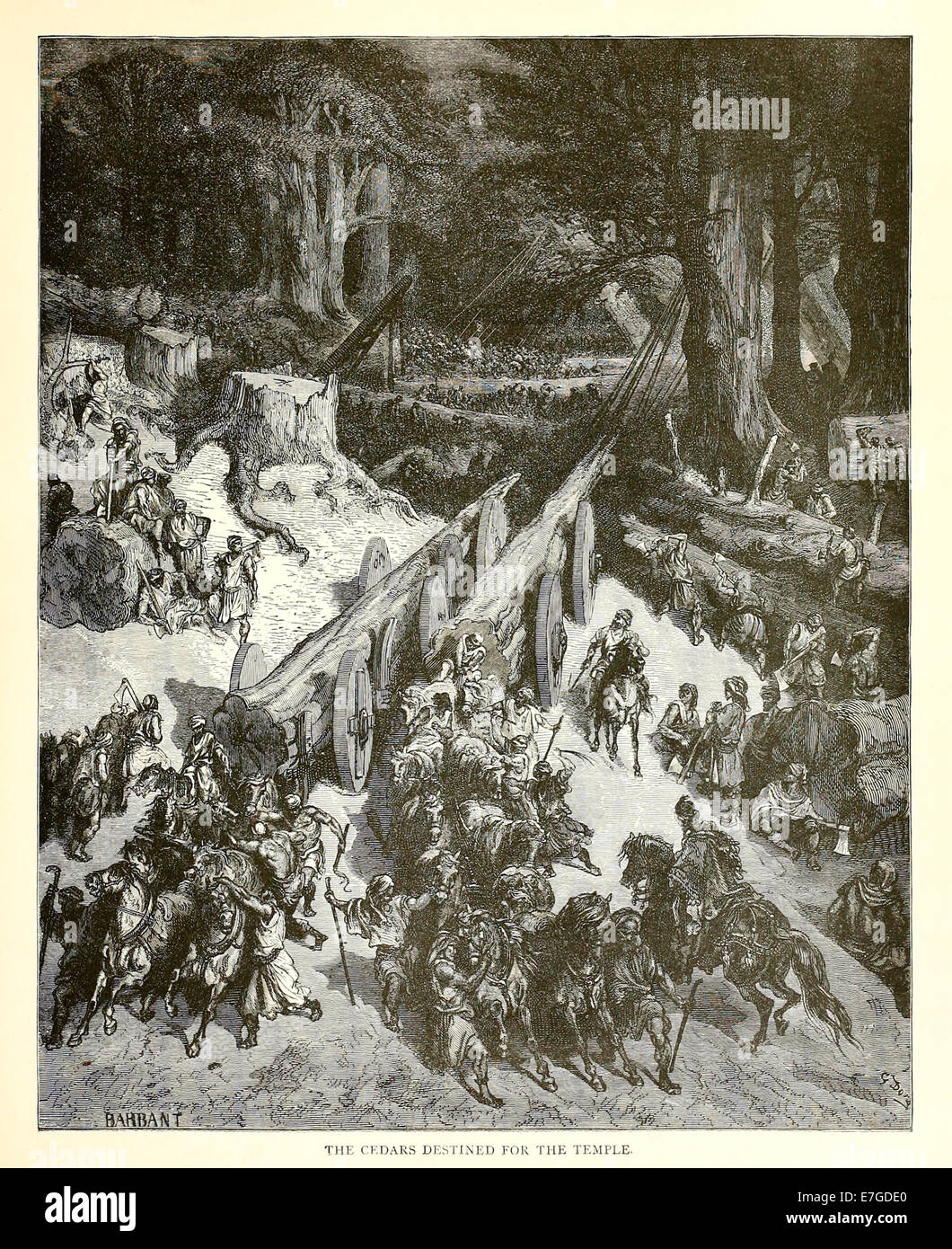 Illustrazione di Paul Gustave Doré (1832-1883) dal 1880 edizione della Bibbia. Vedere la descrizione per maggiori informazioni. Foto Stock