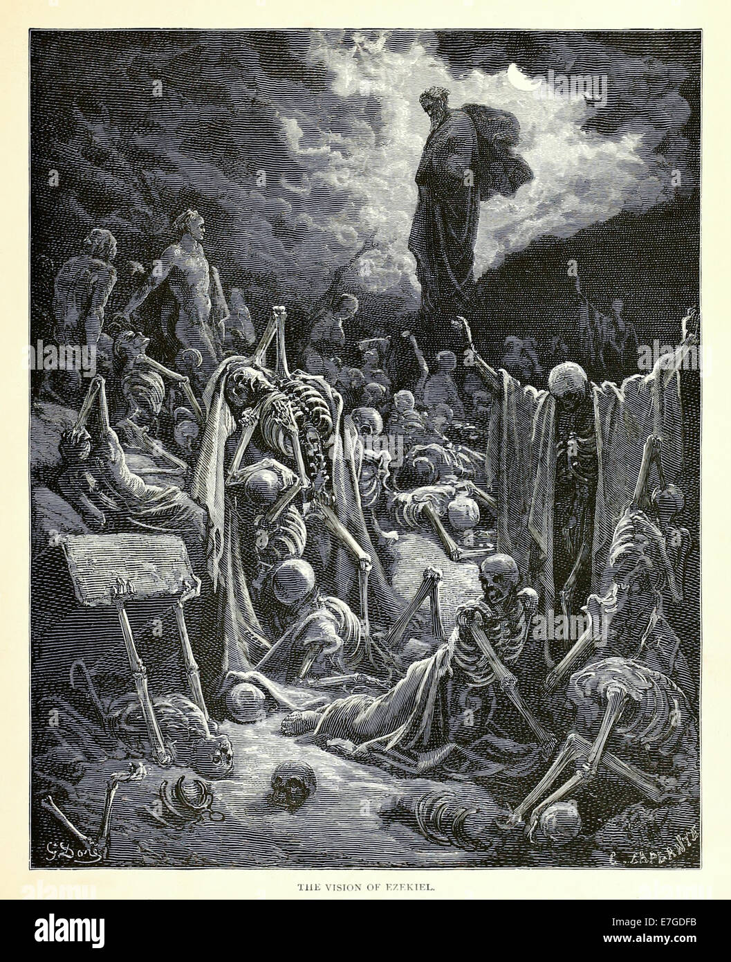 Illustrazione di Paul Gustave Doré (1832-1883) dal 1880 edizione della Bibbia. Vedere la descrizione per maggiori informazioni. Foto Stock