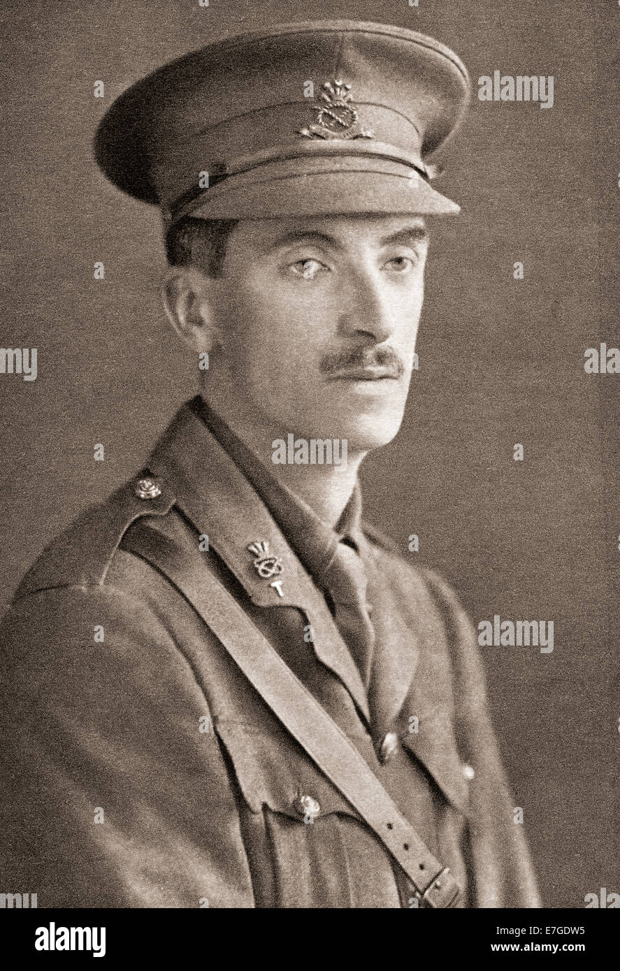 Capitano Charles John Beech Masefield, 1882-1917. Soldato inglese, autore e poeta. Foto Stock