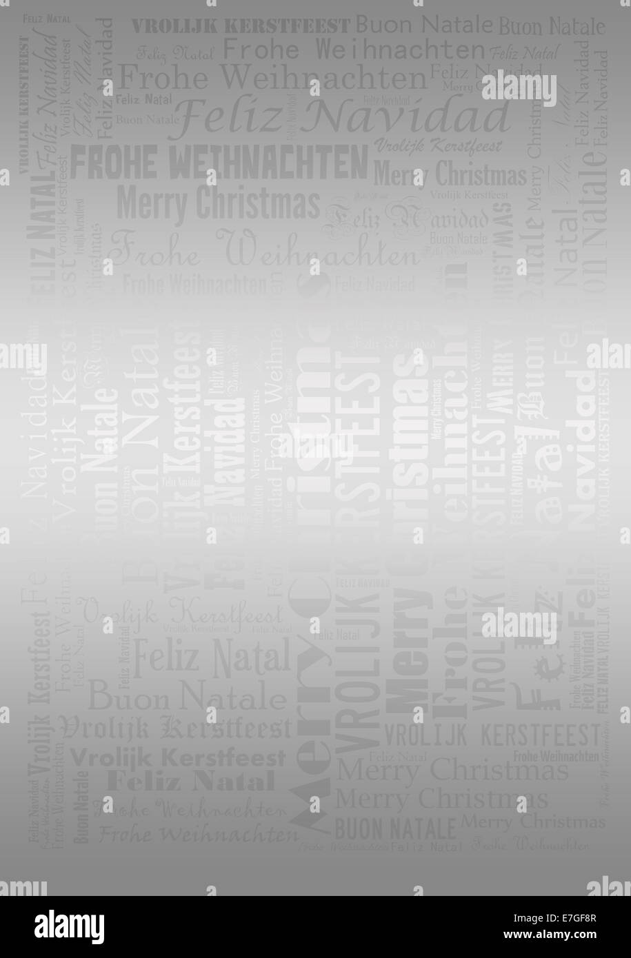 Buon Natale sfondo tipografico per i vostri progetti digitali o stampati - volantini, inviti, poster, cartoline ecc... Foto Stock