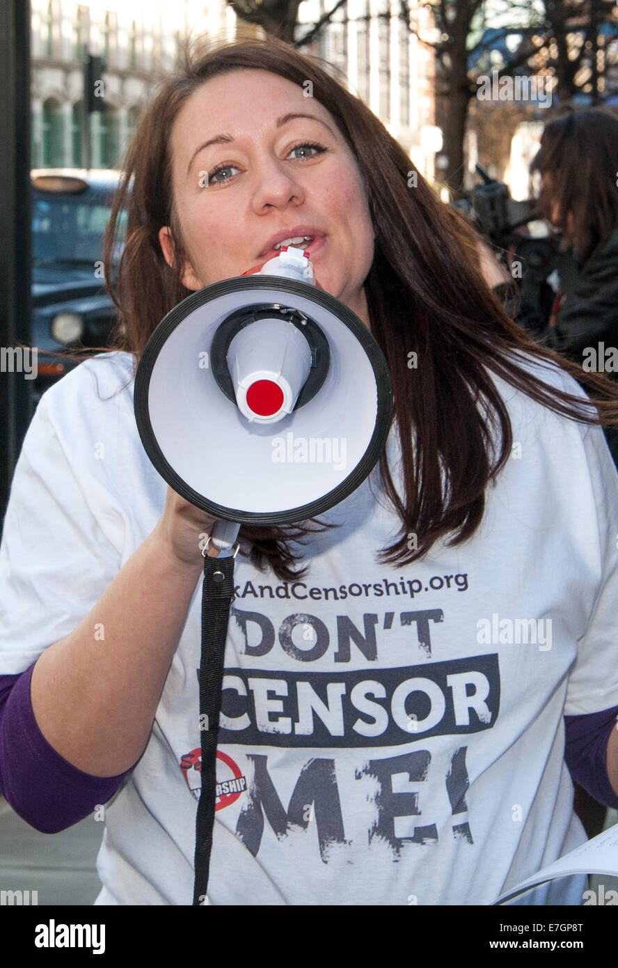 Renee Richards, ex porno attrice, parla nel corso di una industria del  sesso protestare contro larresto cultura porno conference che si terrà a  cuneo casa dove: London, England, Regno Unito quando: 15