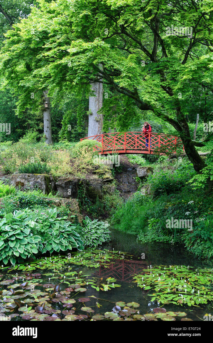 Il Giardino Giapponese, Batsford Arboretum, Moreton-in-Marsh, Gloucestershire Foto Stock