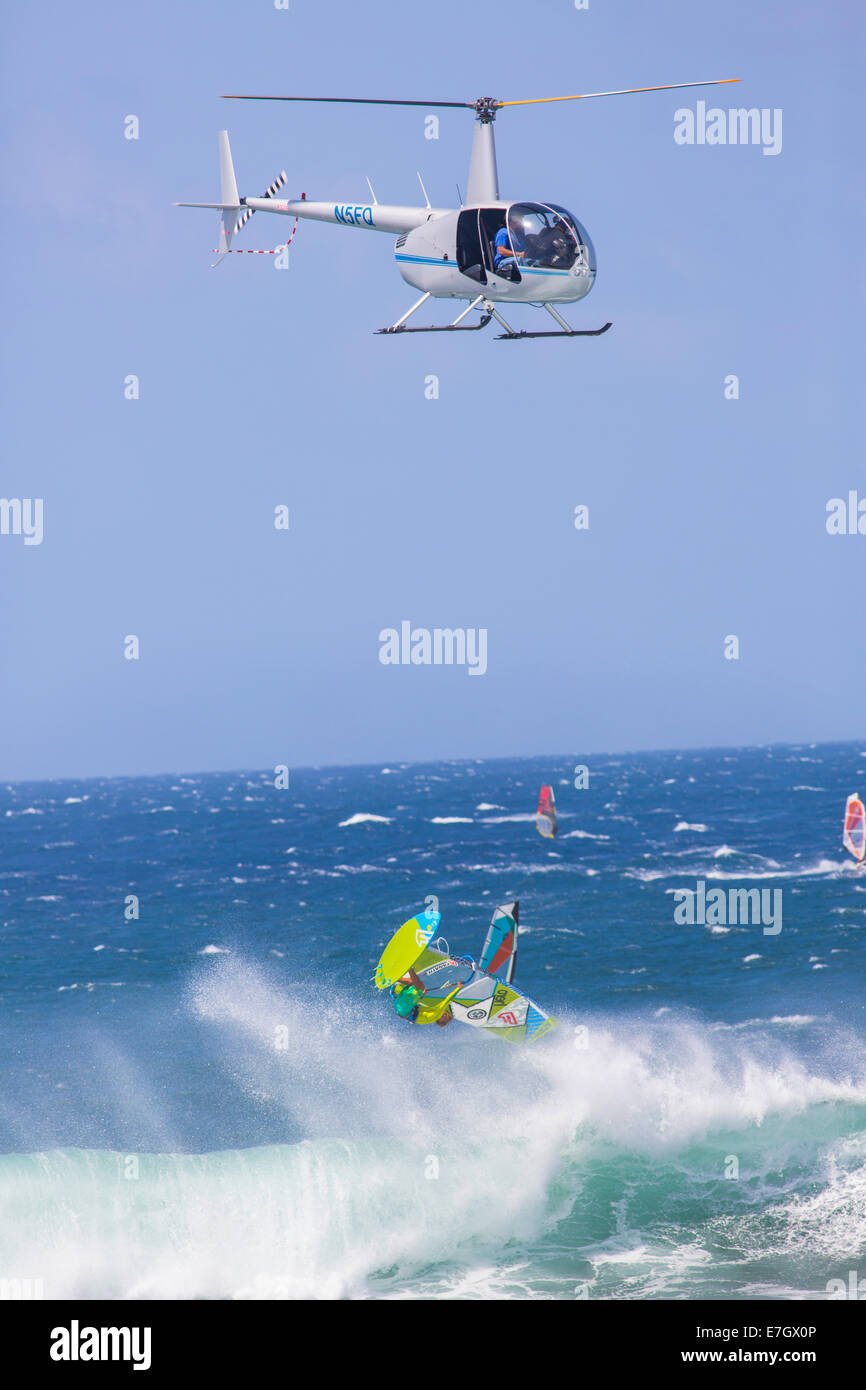 Hookipa, Maui Hawaii Foto Stock