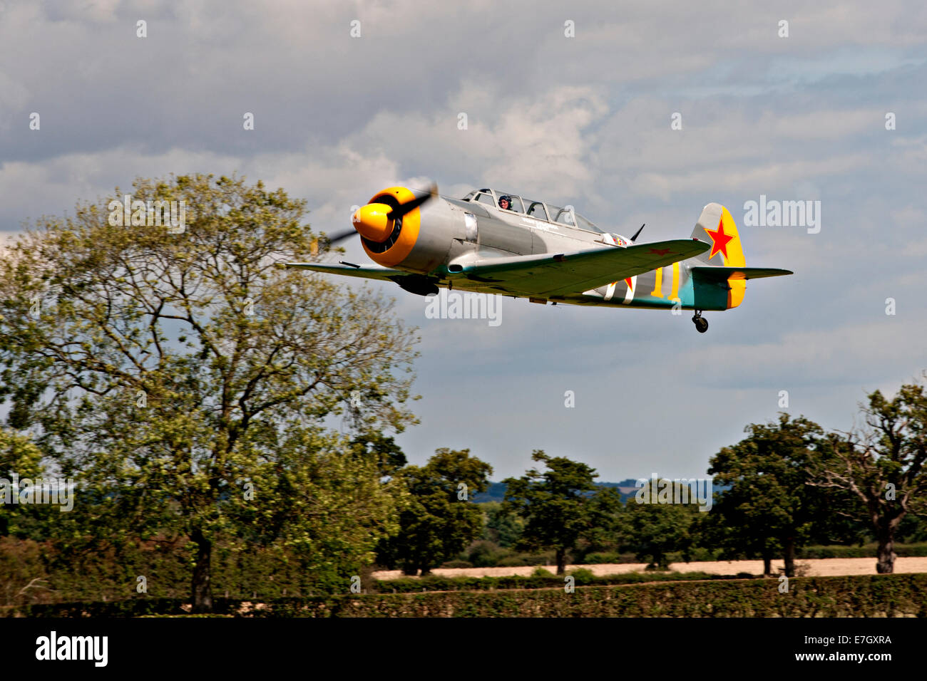 Harvard IV G-GBPB aeromobile visto a Headcorn, Kent Foto Stock