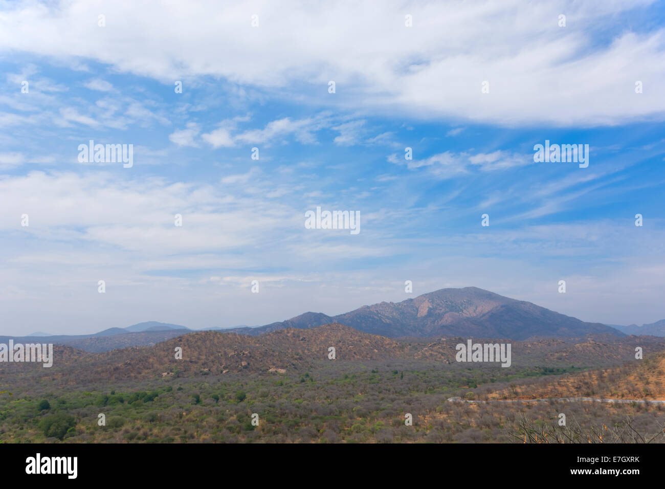 La stagione secca, aspettando il monsone in Tamil Nadu, India Foto Stock