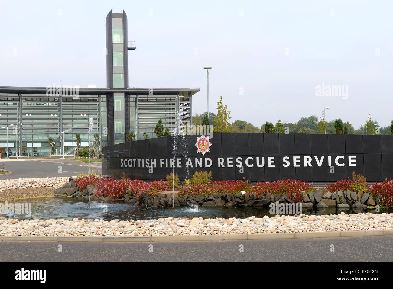 Scottish di soccorso ed antincendio del centro di formazione e sede a Cambuslang, Glasgow, Scozia Foto Stock