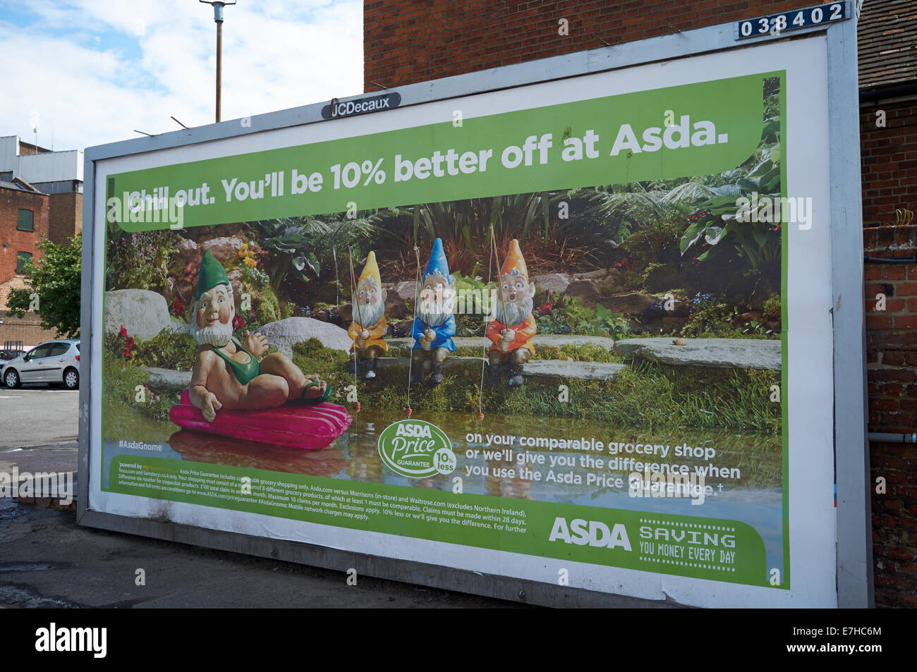 Supermercato Asda billboard Foto Stock