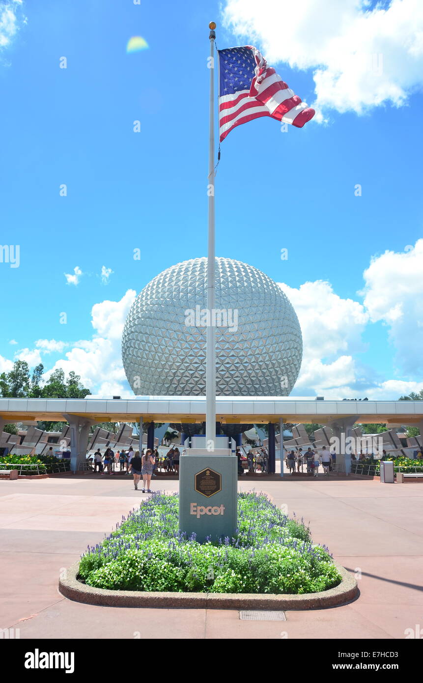 Epcot Center presso il Walt Disney World, a Orlando, Florida, Stati Uniti d'America Foto Stock