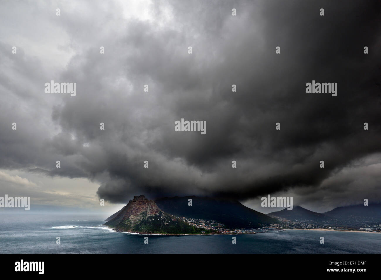 Sud Africa, Table Mountain NP, mare paesaggio vicino Chapman's Peak Foto Stock