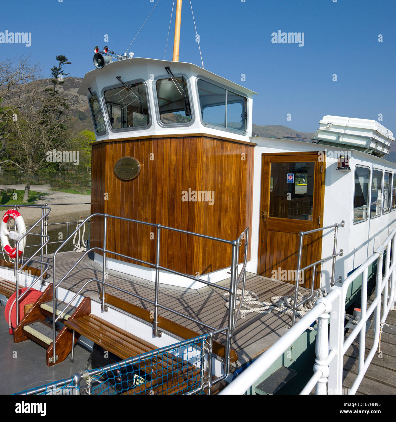 Signora M.V wakefield on Ullswater, Lake District inglese. Foto Stock