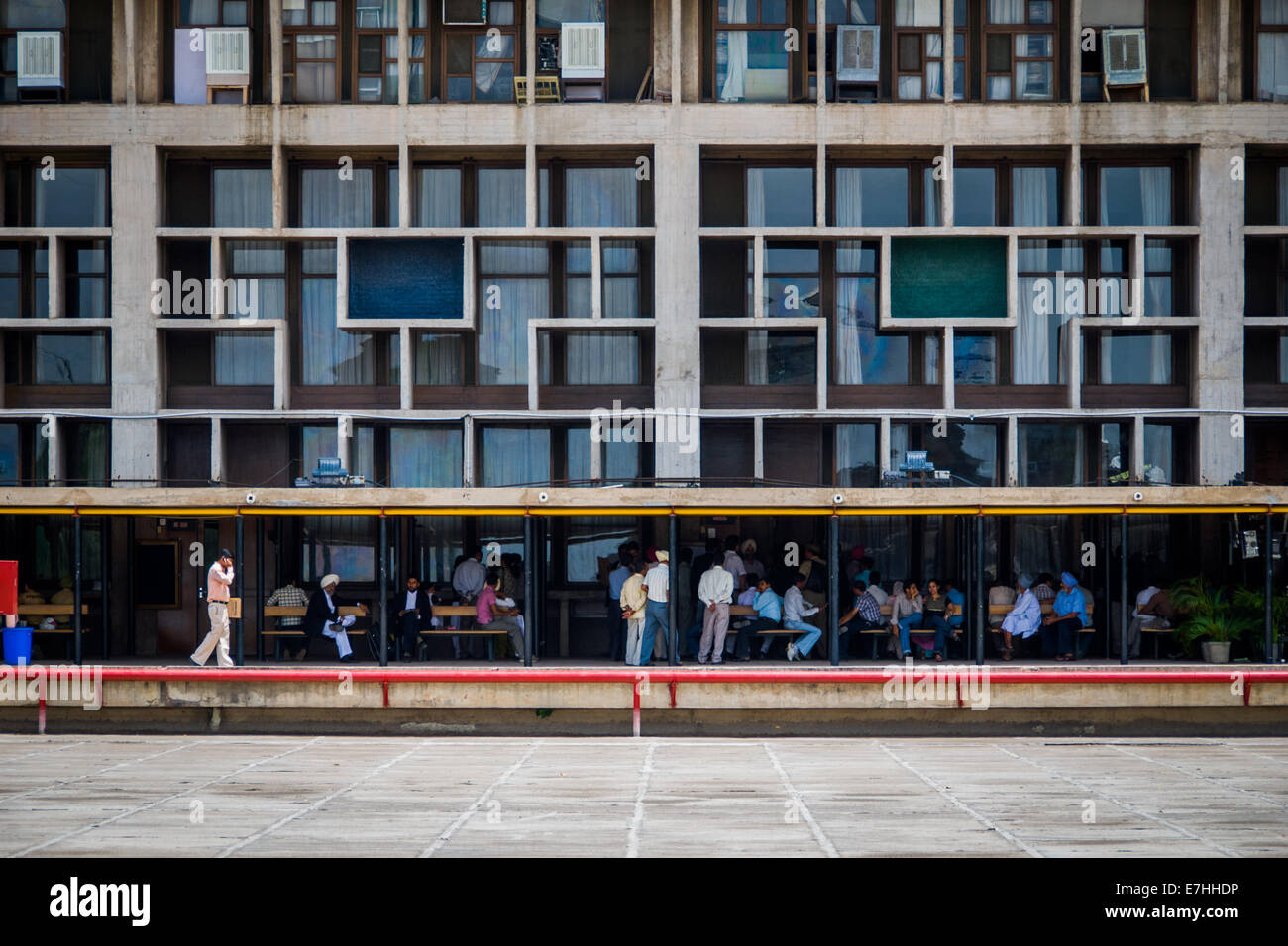 L Alta Corte, progettato dall'architetto svizzero Le Corbusier, in chandigarh, India Foto Stock