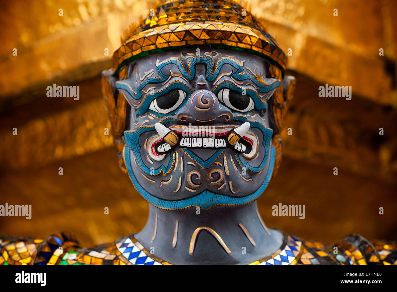 Yaksha tutori al Grand Palace a Bangkok in Tailandia Foto Stock