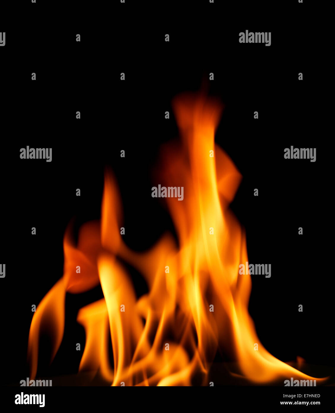 Incandescente Fiamma di fuoco Foto Stock