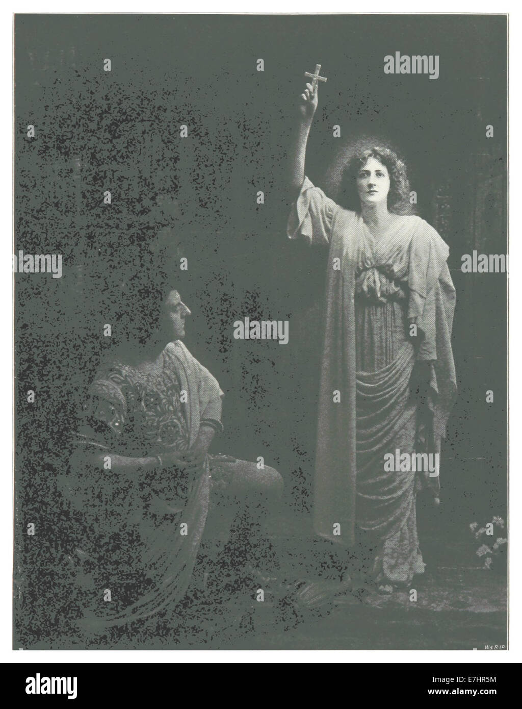 L'illustrazione di Barrett del 1899 offre una rappresentazione di una scena importante o di un evento storico. L'immagine fornisce informazioni sul contesto culturale o sociale del tempo. Foto Stock