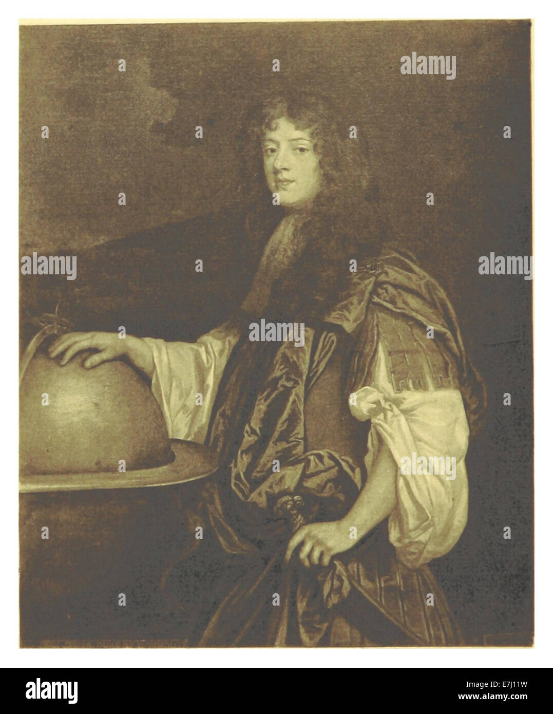 Questa pubblicazione del 1898 presenta un'illustrazione di Giacomo, duca di Monmouth, dipinto da Sir Peter Lely. Il ritratto fa parte dell'opera storica di Macaulay, che cattura una significativa figura del XVII secolo coinvolta nella guerra civile inglese e successivamente nella ribellione di Monmouth. Foto Stock