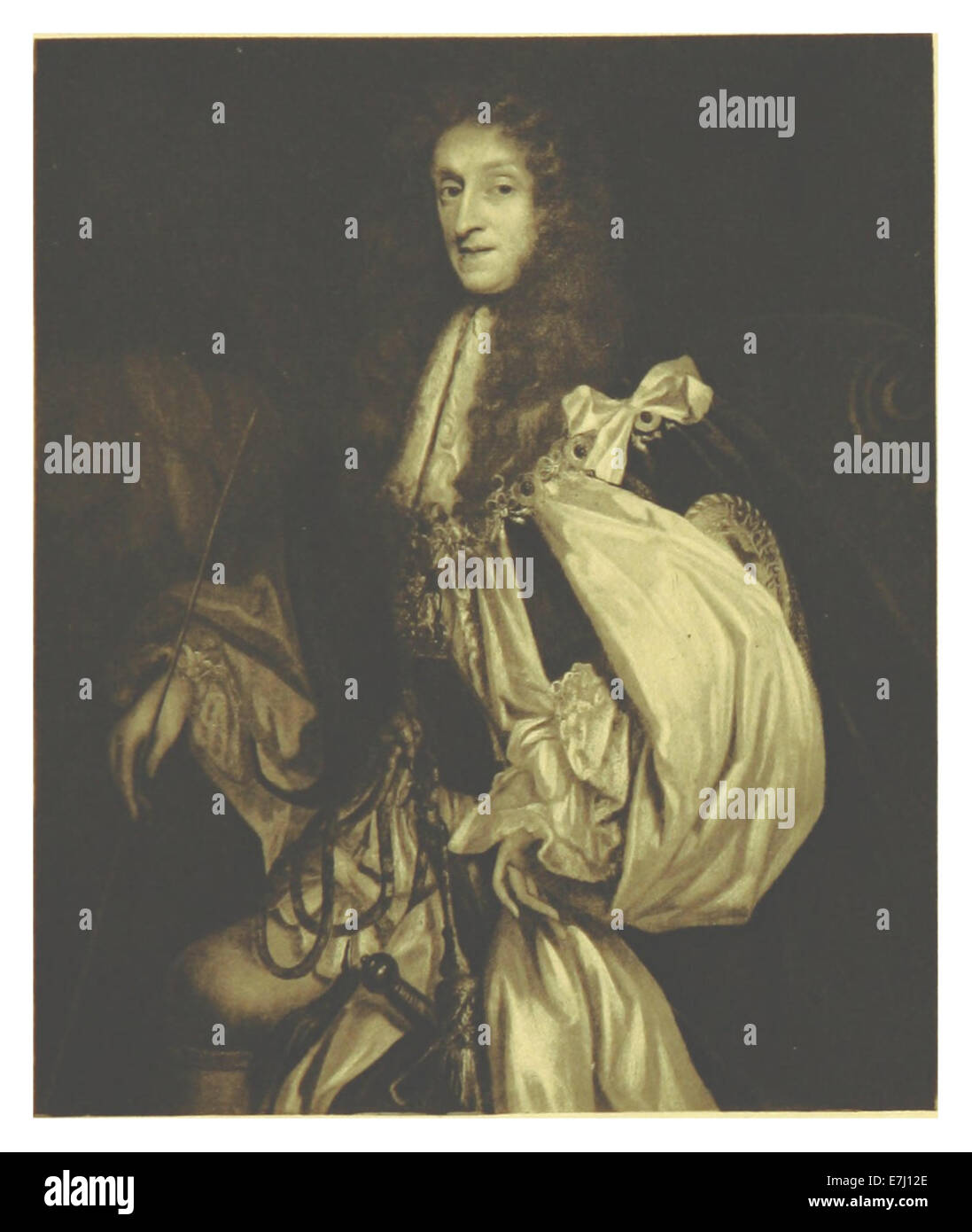 Questa illustrazione del 1898 di Macaulay ritrae Thomas Osborne, il primo duca di Leeds, basato su un dipinto originale. Riflette il suo ruolo di importante nobiluomo e statista inglese del XVII secolo. Foto Stock