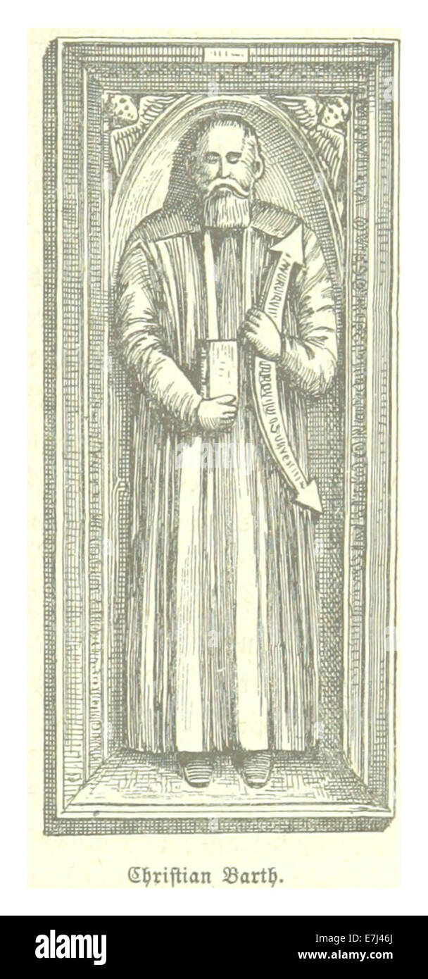 SALZER(1881) p423 Christian Barth, 7. Ev. Pfarrer von BirthC3A4lm (Amtszeit von 1647-1652) Foto Stock