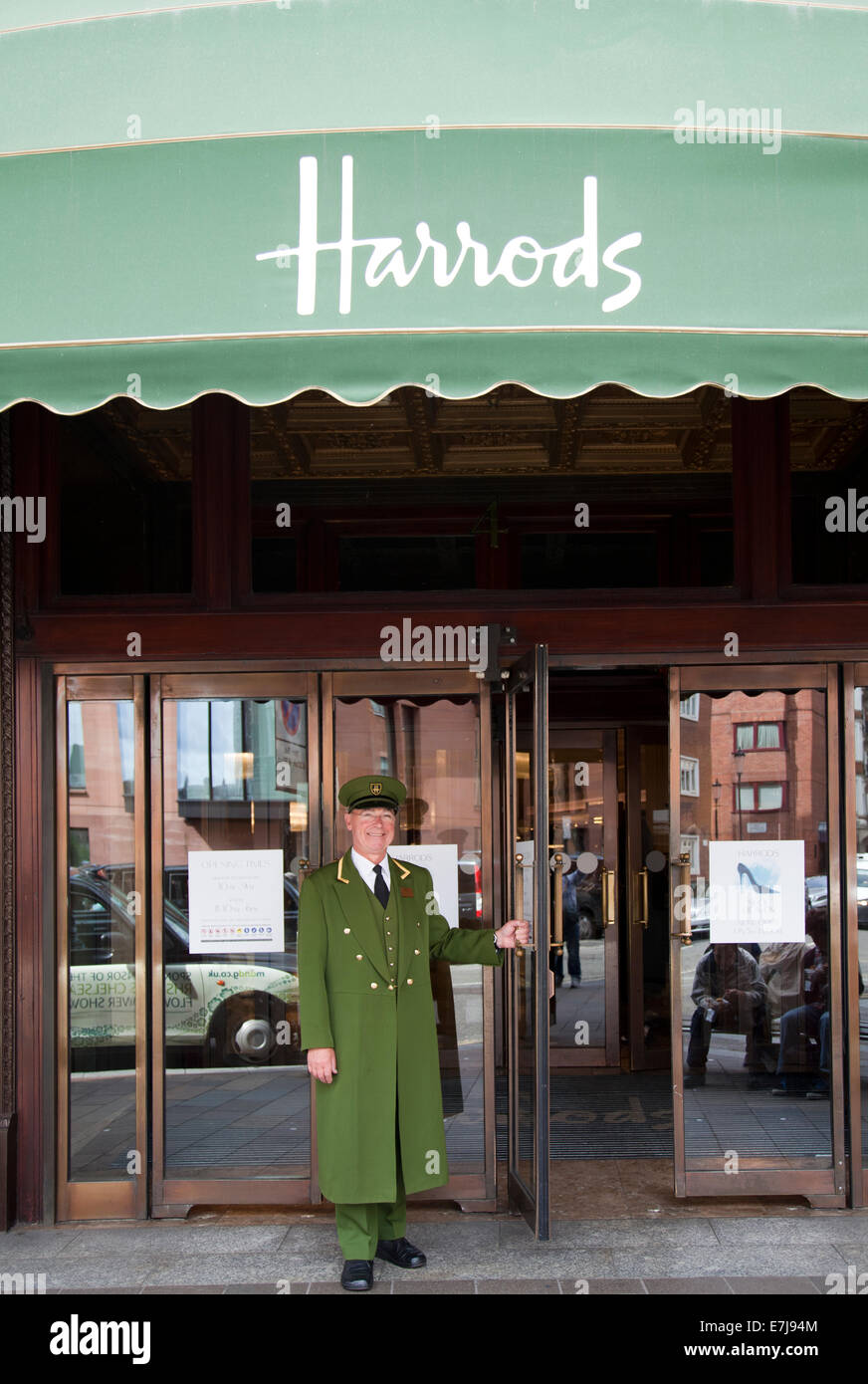 Magazzini Harrods Benvenuto in Knightsbridge - London REGNO UNITO Foto Stock