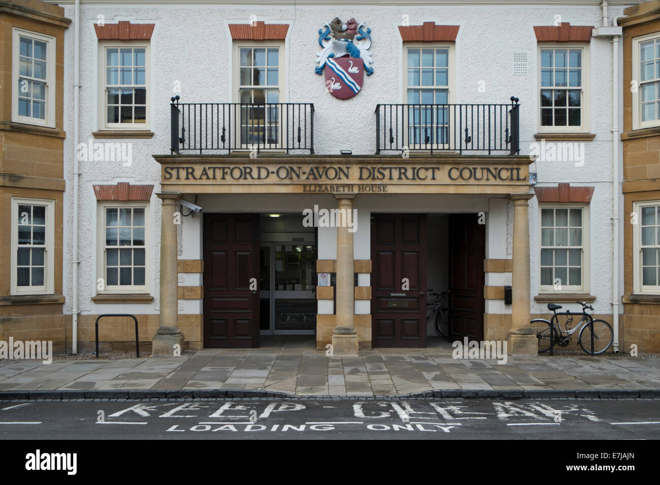 Stratford-upon-Avon distretto edificio del Consiglio Foto Stock