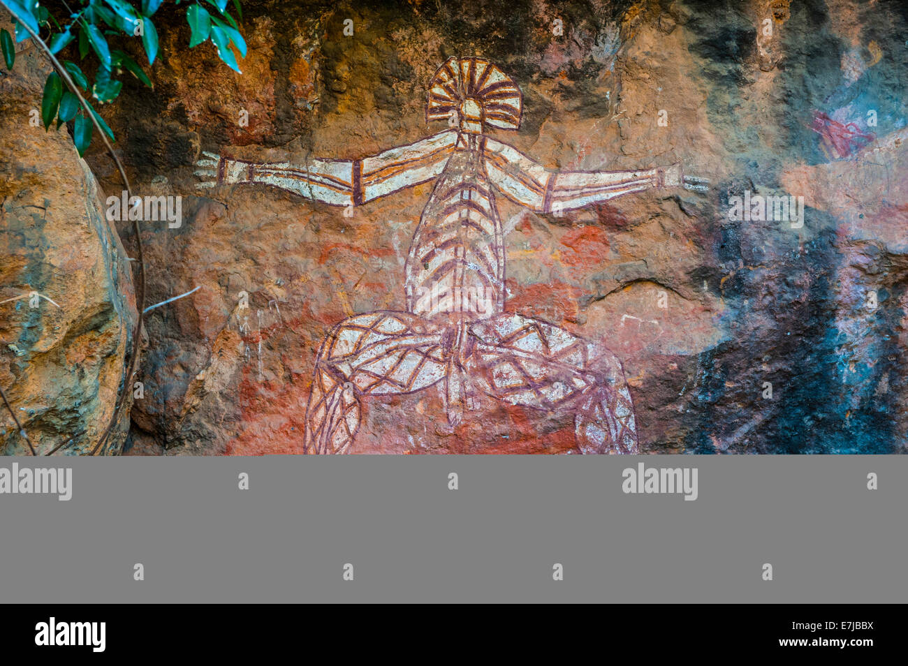 Più in anticipo di dipinti murali, Parco Nazionale Kakadu, Territorio del Nord, l'Australia Foto Stock