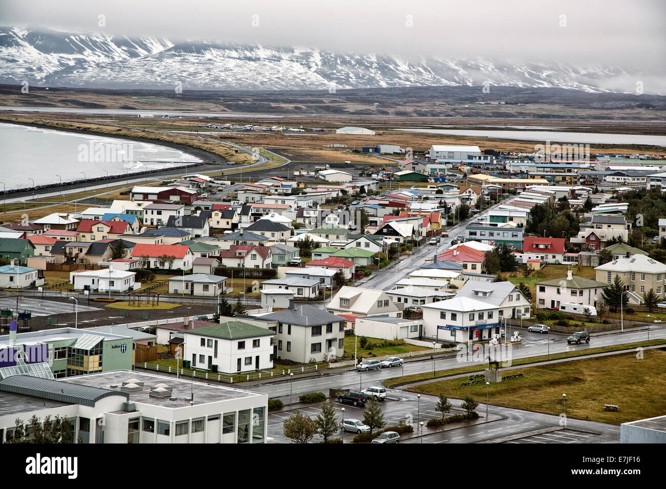 Fiordo, Islanda, Europa, paese, città, Sauðárkrókur Affitto, Skagafjördur Foto Stock