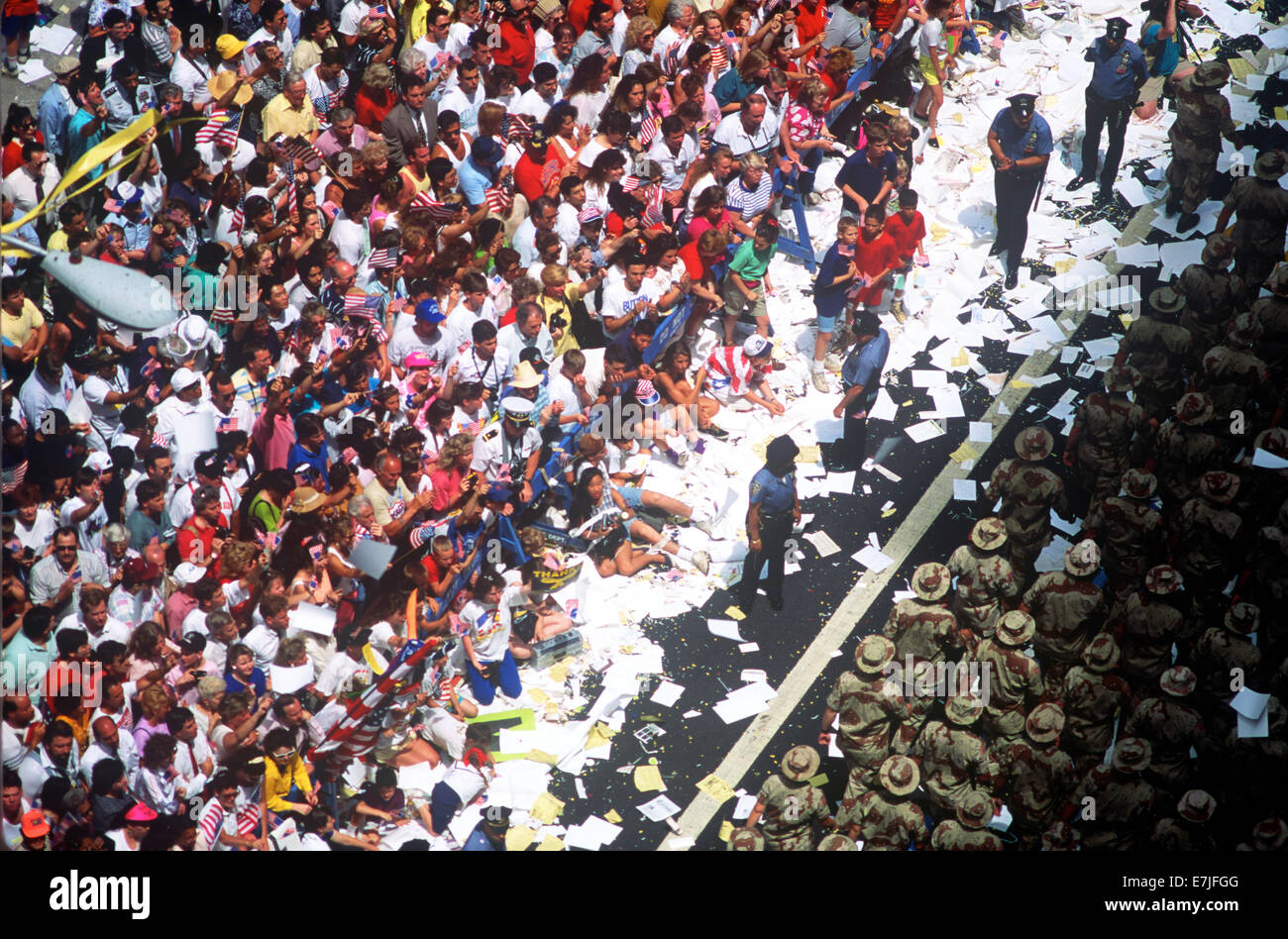 Ticker tape Parade, New York New York Foto Stock
