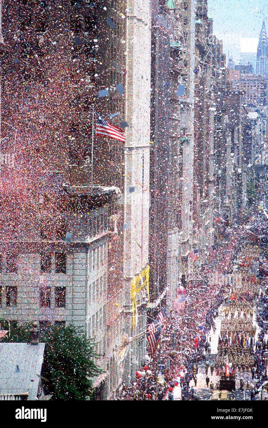 Ticker tape Parade, New York New York Foto Stock