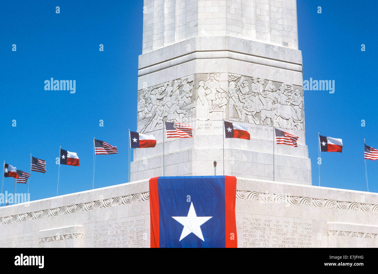 San Jacinto celebrazione, Houston, Texas Foto Stock