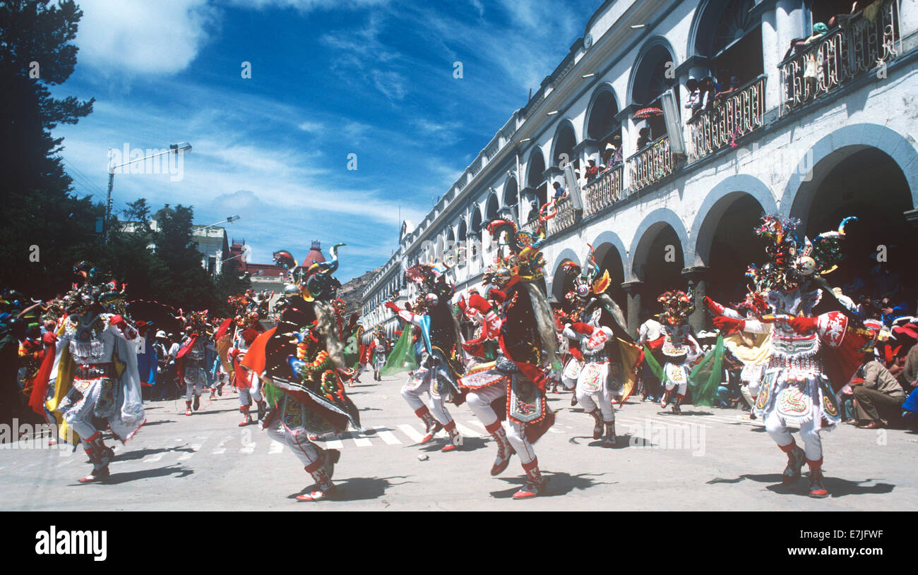 Mardi Gras Carnival, Oruro, Bolivia Foto Stock