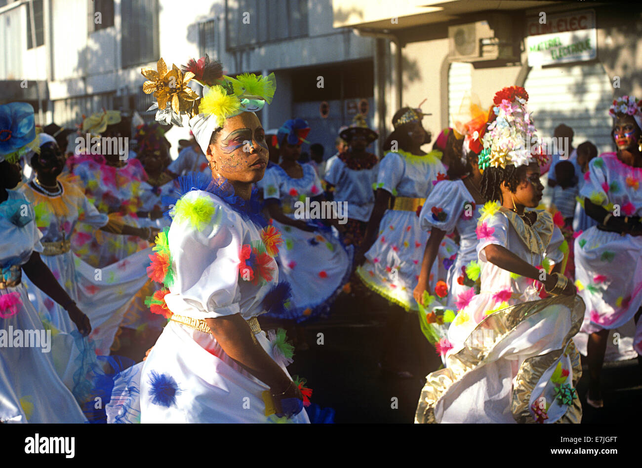 Mardi Gras Carnival, Pointe-à-Pitre, Guadalupa, French West Indies Foto Stock