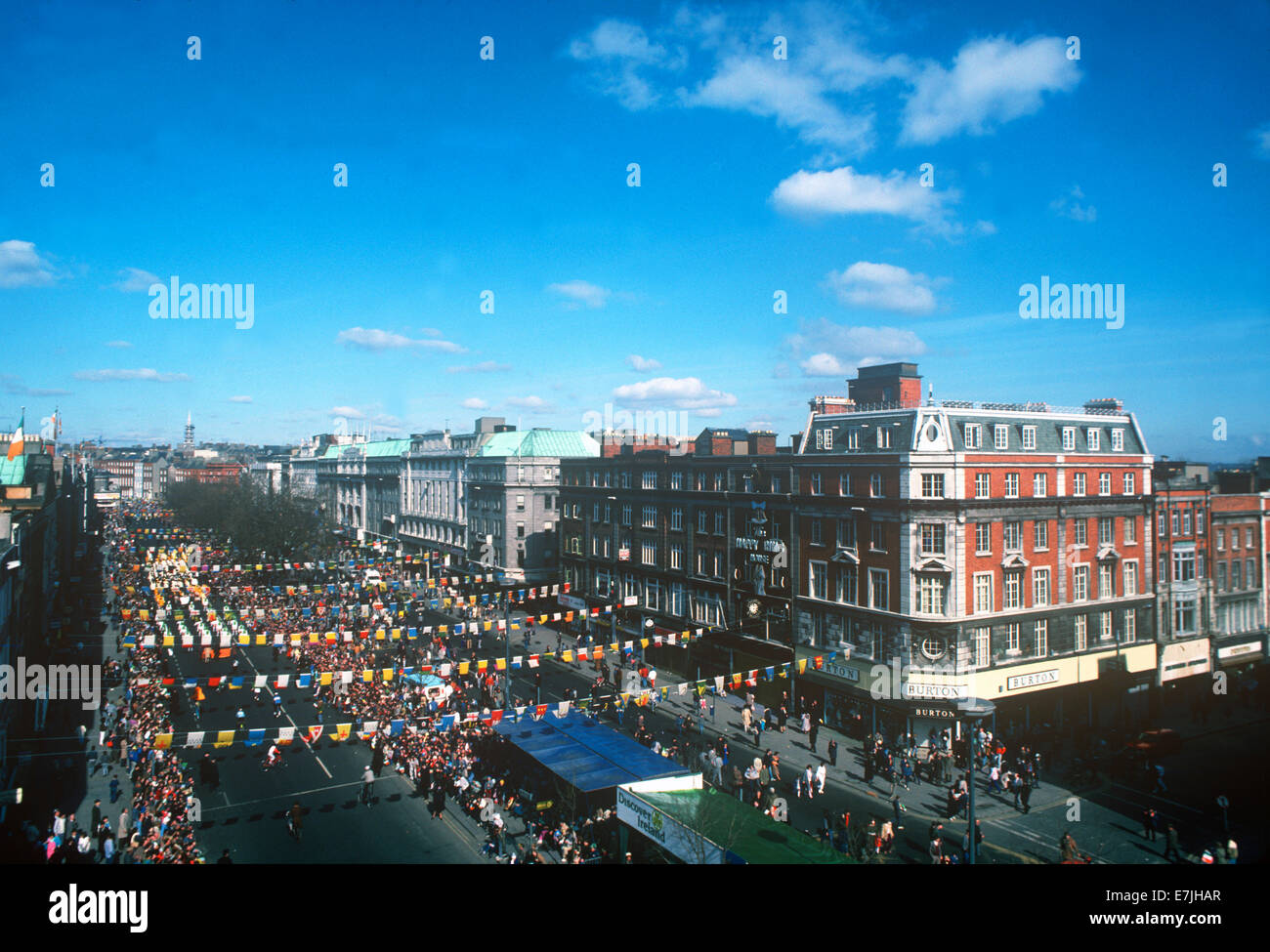 La festa di san Patrizio Parade, Dublino, Irlanda Foto Stock