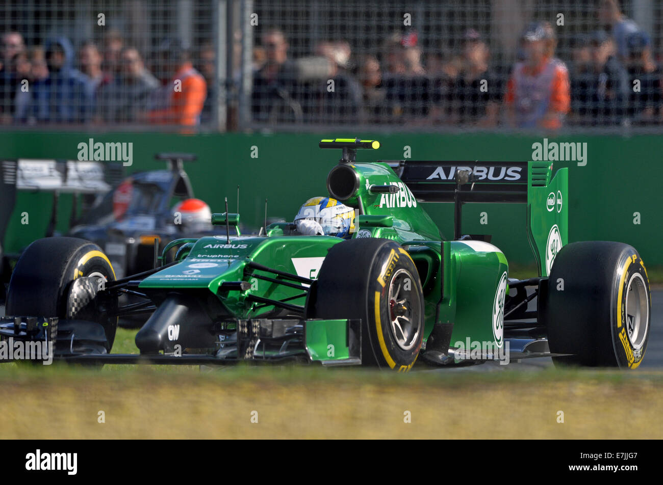 2014 Formula 1 Australian Grand Prix con: Marcus Ericsson dove: Melbourne, Australia quando: 16 Mar 2014 Foto Stock