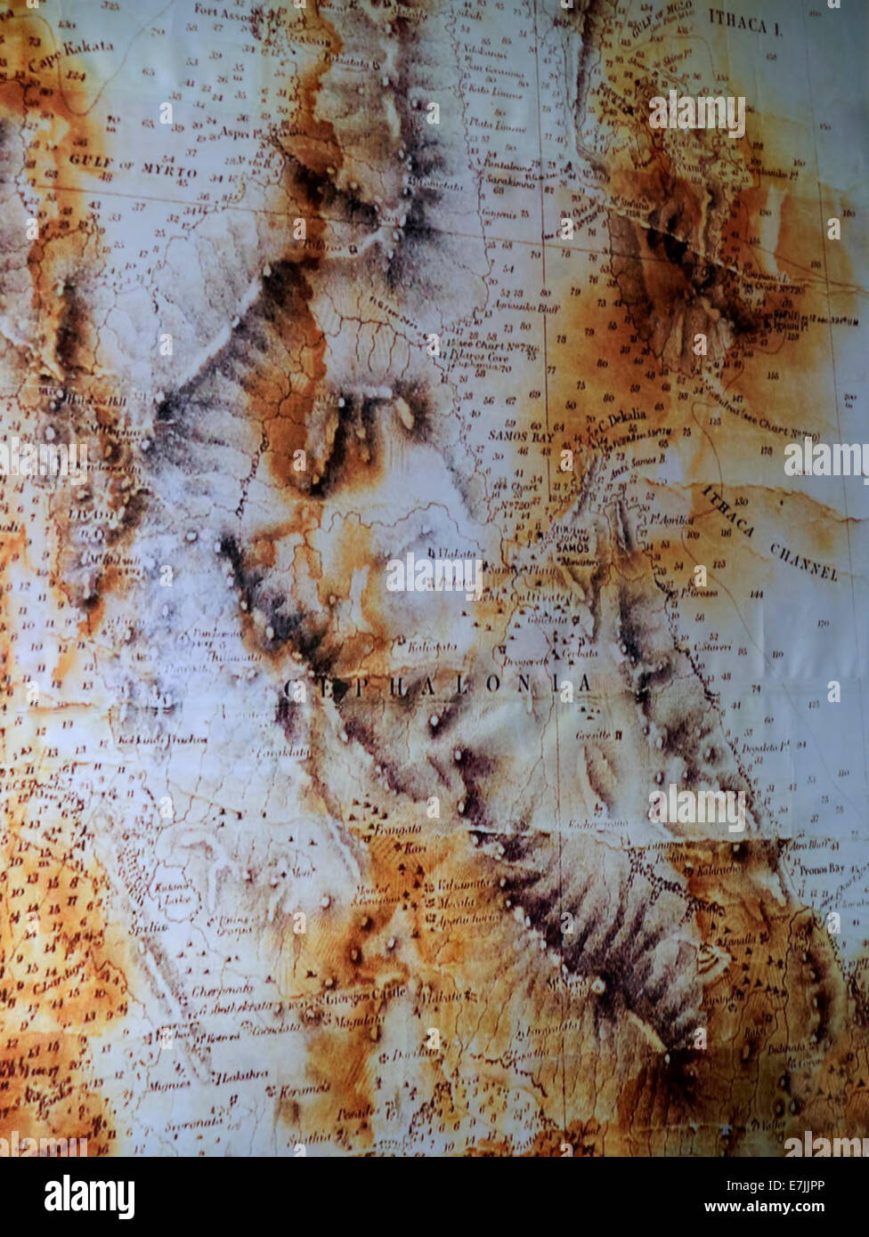 Mappa della vecchia grecia immagini e fotografie stock ad alta ...